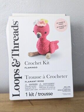 New Loops & Threads Crochet Kit - Fiona the Flamingo